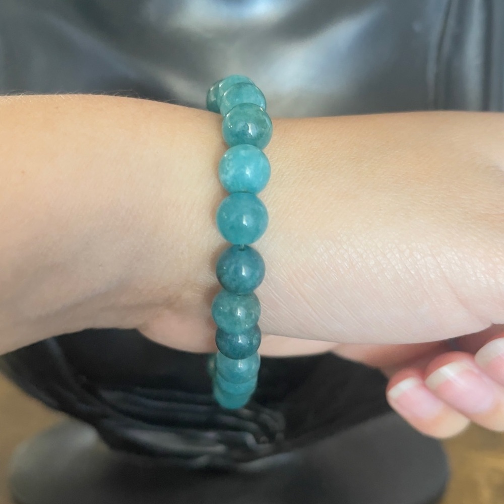 Amazonite Beaded Adjustable Bracelet - image 3
